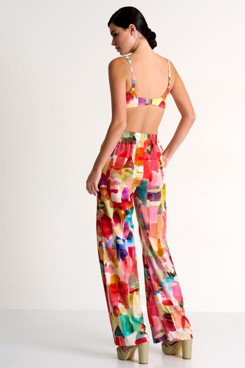Shan Soie Elegant Straight-Leg Pants